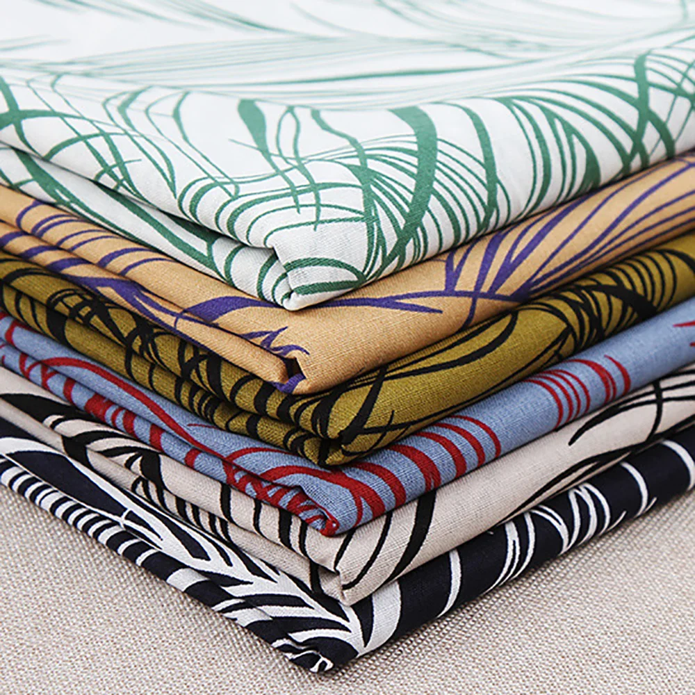 Lychee Жизнь цветочный принт ткань 50x140 см растительный узор хлопок Ткань DIY швейный материал для платья