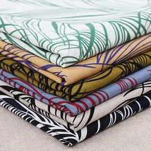 Lychee Жизнь цветочный принт ткань 50x140 см растительный узор хлопок Ткань DIY швейный материал для платья