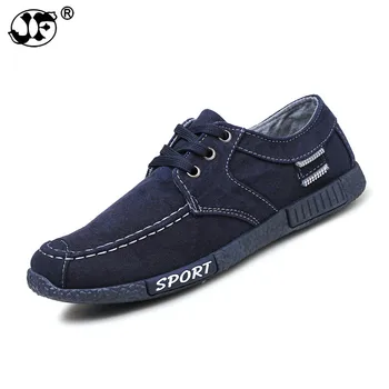 

2019 Canvas Men Shoes Denim Lace-Up Men Casual Shoes New Plimsolls Breathable Male Footwear Spring Autumn men footwear hjm89