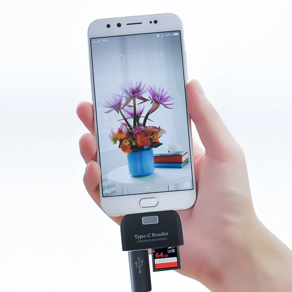 Type-C концентратор USB type C OTG Sim CF SD TF кардридер адаптер конвертер для MacBook Air samsung Galaxy Note 8 S8 аксессуары