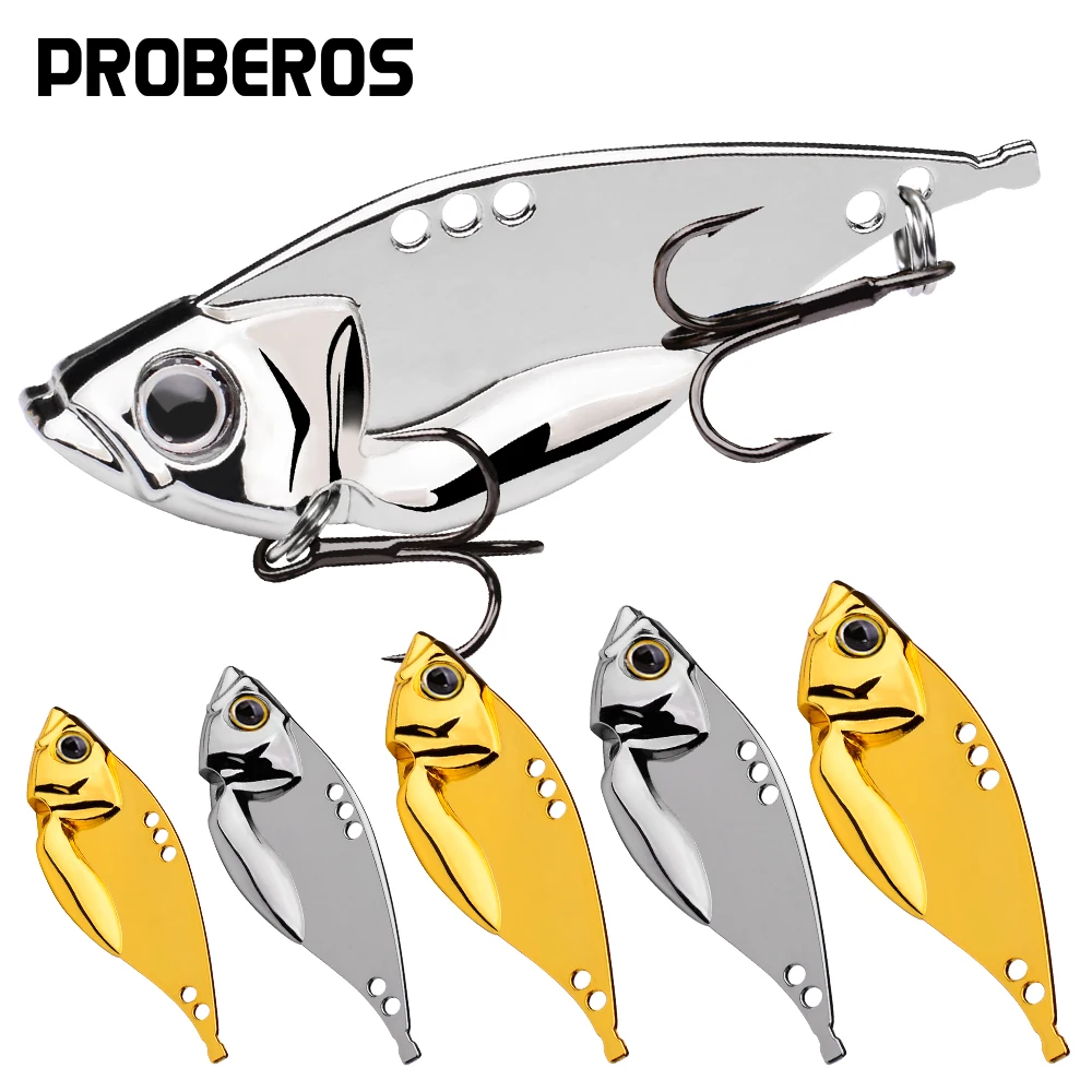 

PROBEROS 50pcs/lot Metal Spoon Spinner 5g-7g-10g-15g-20g Fishing Baits Hard Artificial Lure Bass Pike Spinnerbaits Tackle