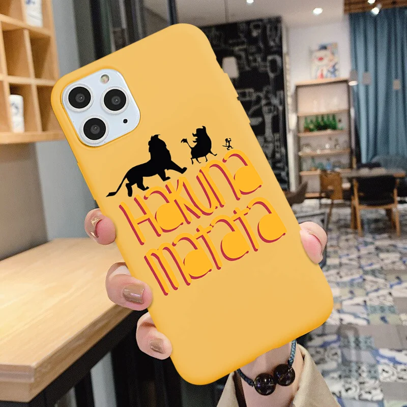 For iPhone 11 Pro X XR Xs Max The Lion King Simba Cute cartoon Case For iPhones 7 8Plus 6s Yellow Matte Soft Silicone Phone ca For iPhone 11 Pro X XR Xs Max The Lion King Simba Cute cartoon Case For iPhones 7 8Plus 6s Yellow Matte Soft Silicone Phone ca