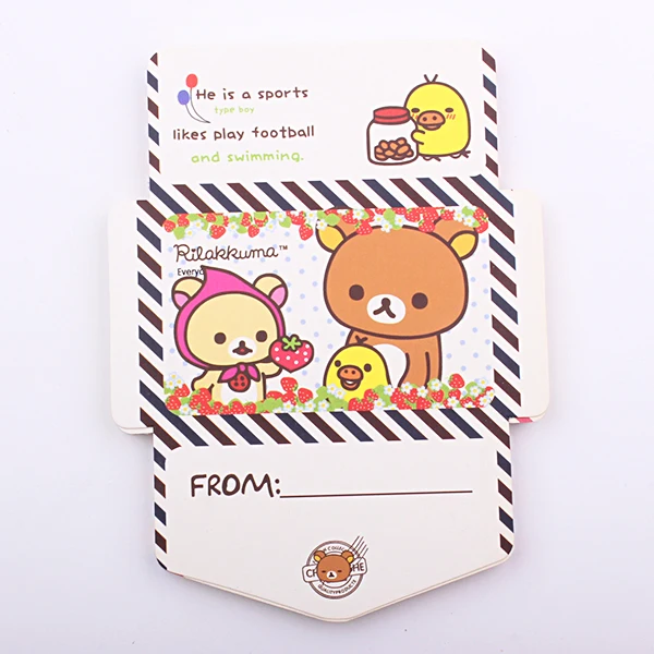 1 pack) Kawaii memo pad Bear series Envelope style memos 35 sheets Sticky notes Stationery Supplies Kids Gifts(dd-1756 - Color: 7