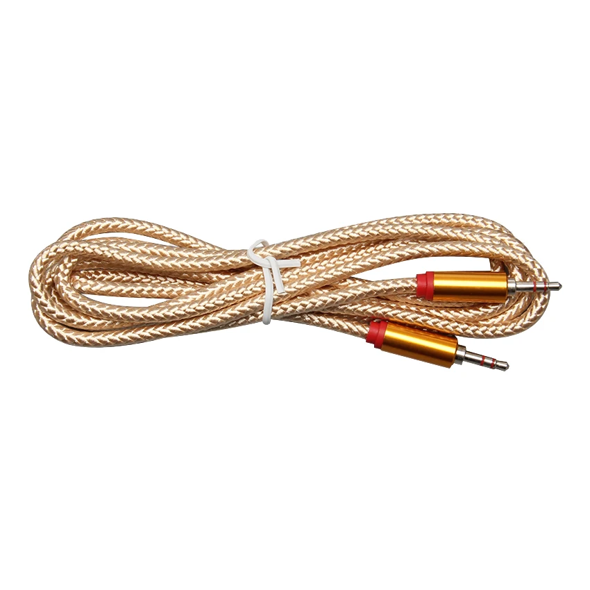 Aux Audio Cable 2m Male to Male AUX Cord Line 3 5mm Jack For Car Speaker for iPhone Samsung Xiaomi Headphone PC