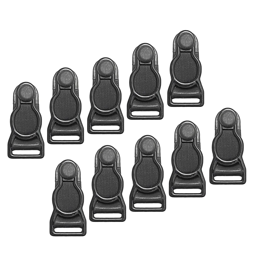 10x Leg Garter Straps Thigh High Stockings Garter Belt Metal Clips 12mm