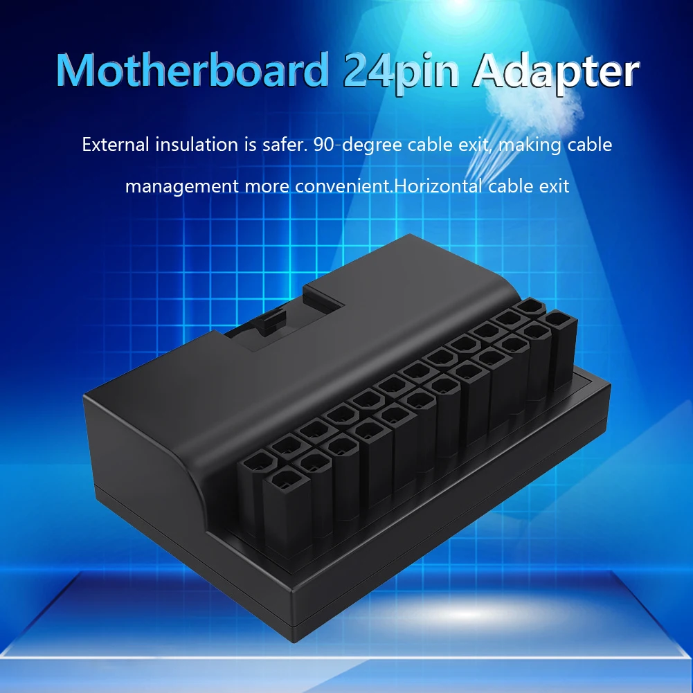 24pin to 90 Degree Right Angle Motherboard Adapter for Efficient Cable Management Description Image.This Product Can Be Found With The Tag Names Computer Cables Connecting, Computer Peripherals, Motherboard 24pin adapter, PC Hardware Cables Adapters