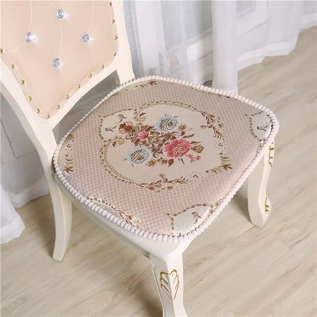 Европейский Стильный обеденный стул Подушка Decoractive Coussin коврик кухонный офисный диван покрывало на кресло Сидящая Подушка цветочный узор сиденье коврик - Цвет: moonlight bleaching