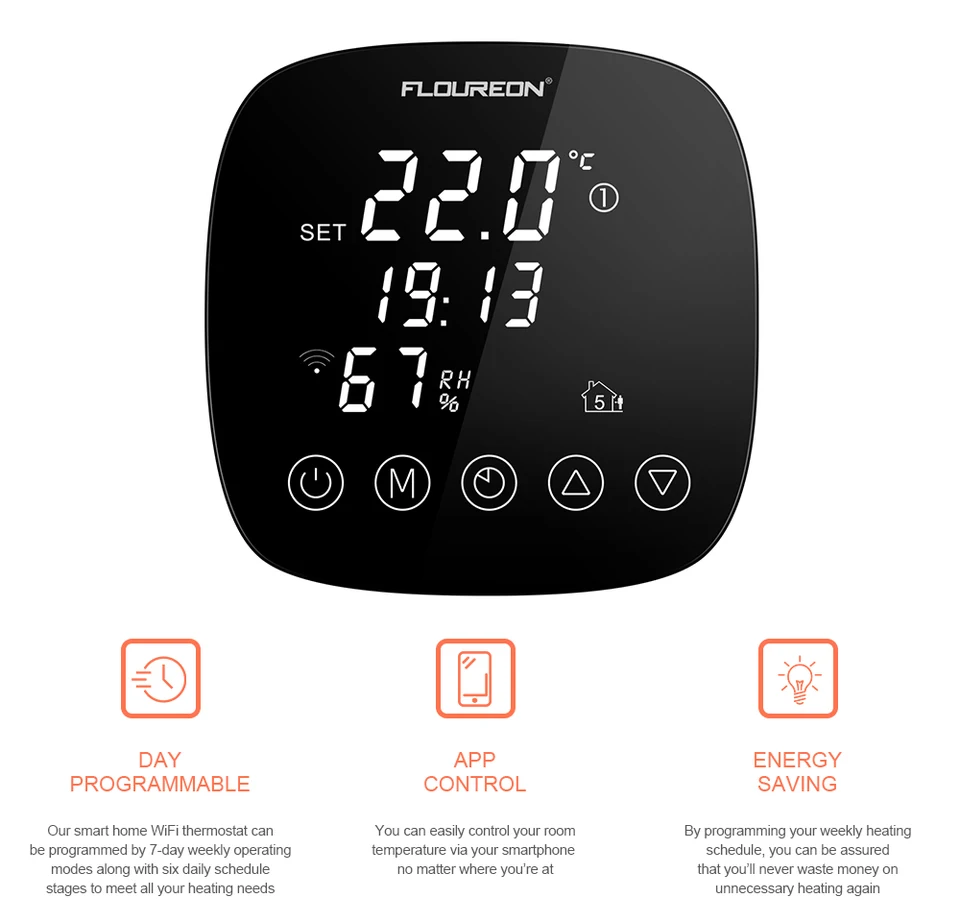 floureon thermostat google home
