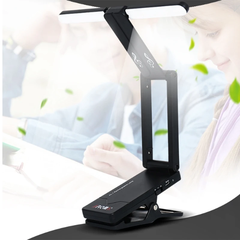 Aroma Al-01 Clip-On Rechargeable Music Stand Lamp for Guitar Piano Led Stage Light Usb Charge Guitar Accessories