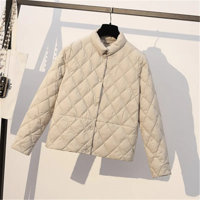 nueva moda tendencia повседневная куртка ropa de invierno suelta pan ropa mujer grueso abajo abrigo mujer corto