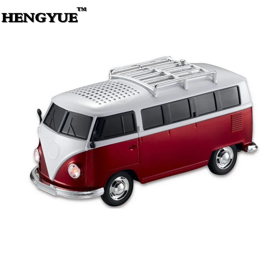 HENGYUE 1pcs bluetooth speaker colorful mini car shape bus sound box MP3++U disk+TF+FM function+bluetooth | Электроника