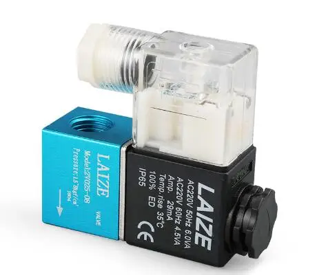 2V025-08 1/" BSP DC12V/24 V AC24V/36 V/110 V/220 V/380 V 2way 2 Позиции пневматический Электрический электромагнитный клапан Вода Воздух Масло 2V025-06 1/8"