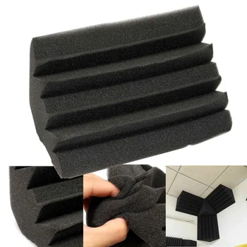 

24x12x12cm Mini Corner Sound Absorbing Foam Cotton Corner Bass Traps Studio Foam Panel Sound Absorbing Acoustic Treatment