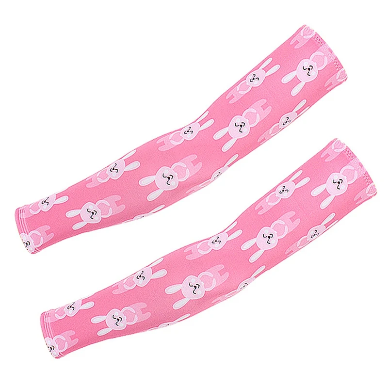 as the picture 1 Pair Arm Sleeve Children Dust-proof Sunshade UV Protection Ice Silk Hand Elbow Protection Cover Outdoor Sportswear Accessories - Цвет: as the picture