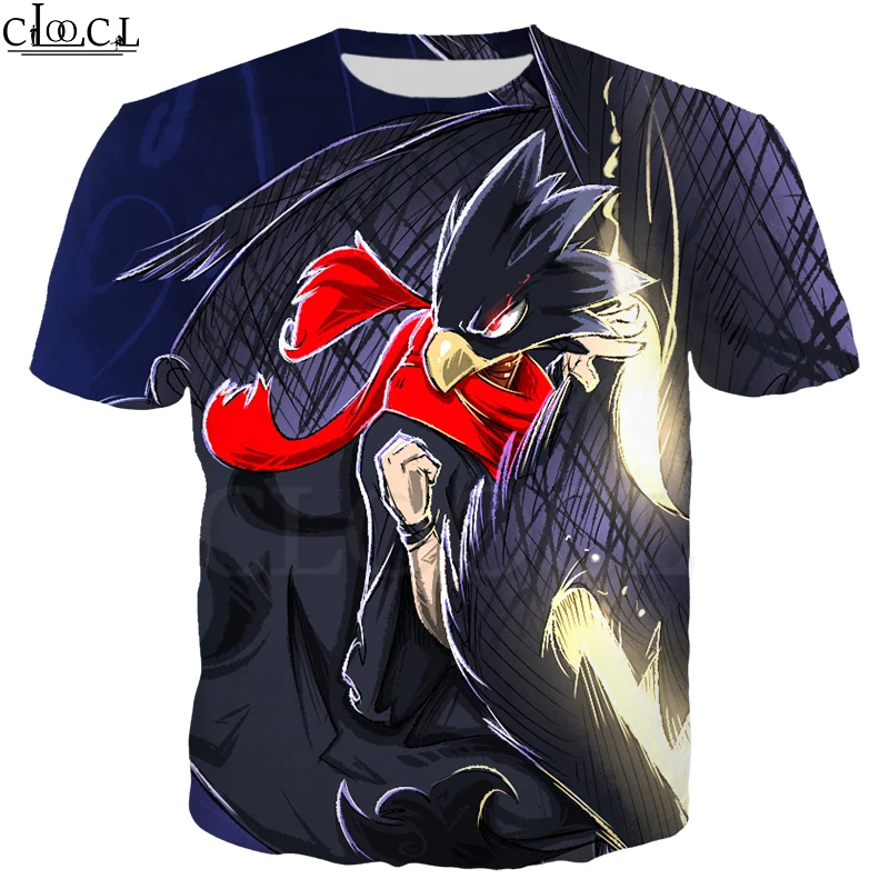 Японское Аниме Boku No Hero Academy Tokoyami футболка для женщин мужчин 3D принт короткий рукав толстовка модная уличная пара Топы