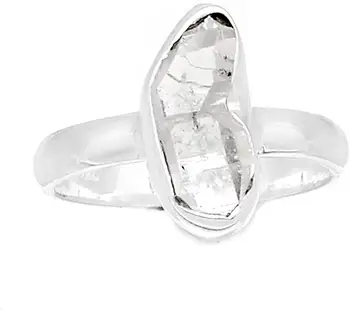 

Genuine HERKIMER DIAMOND Ring 925 Sterling Silver, USA Size : 8.5, AR4268