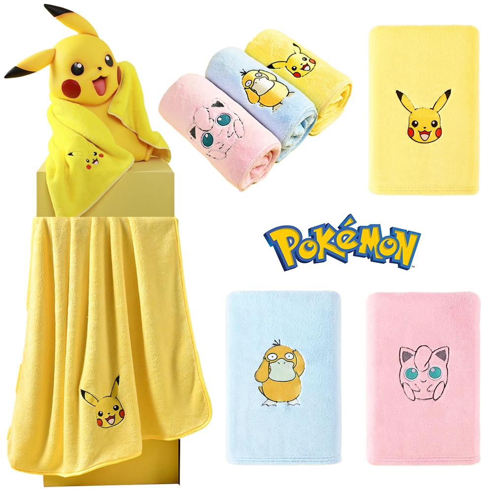 ポケモンバスタオルぬいぐるみpsypsypuck Jigglypuff Pikachuアニメプラクッションクッションカップルカワイイフェイスハンド バスタオルセットバスルームタオルセット Null Aliexpress