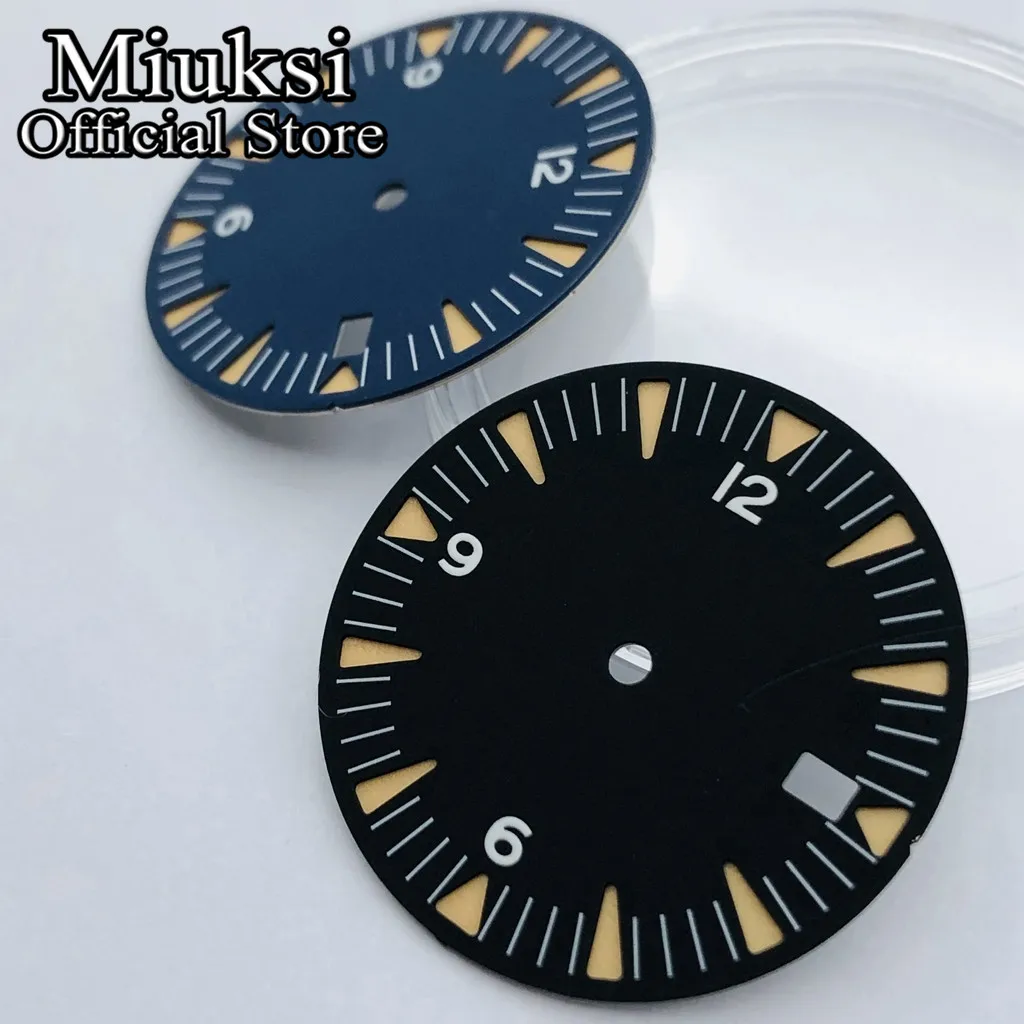 Miuksi 31 mm Preto Azul Estéril Mostrador Luminoso Fit Nh36 Nh36 Eta2824 2836 Miyota8205 8215 821a Mingzhu Dg2813 3804 Pt5000 Movimento - Image 4