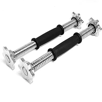 

1 Pair 34cm Dumbbell Bar Electroplating Gym Weight Lifting Sport Workout Solid Dumbbell Handles Fitness Equipment