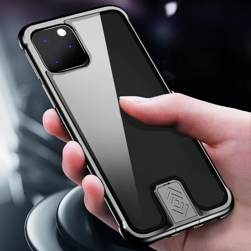 Откидная задняя крышка для iPhone 11/11 Pro/11 Pro Max чехол для телефона s 12H закаленное стекло металлический бампер противоударный чехол для телефона