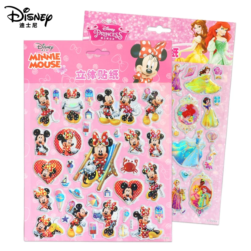 Disney Cartoon Frozen Princess Mickey Mouse Bubble Stickers 3D Puffy Wall Sticker For Kids Gift Notebook Sticker Label DIY Decor Disney Cartoon Frozen Princess Mickey Mouse Bubble Stickers 3D Puffy Wall Sticker For Kids Gift Notebook Sticker Label DIY Decor