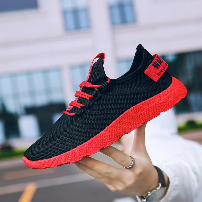 

Spring And Autumn New Style Breathable Flying Woven Shoes Hip Hop Trendy Shoes Color Bottom-Style Athletic Shoes MEN'S Casual Sh