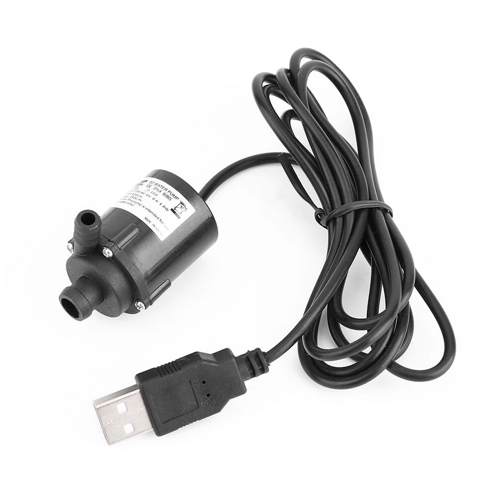 DC12V 280L/H DC бесщеточный высокого Температура сопротивление двигатель погружного насоса насос системы водяного охлаждения+ USB