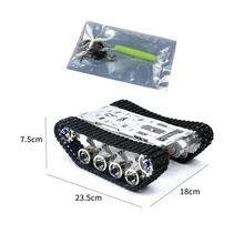 Умный робот металлический сплав шасси автомобиля алюминиевый большой танк с моторами для DIY дистанционного управления робот автомобиль игрушки