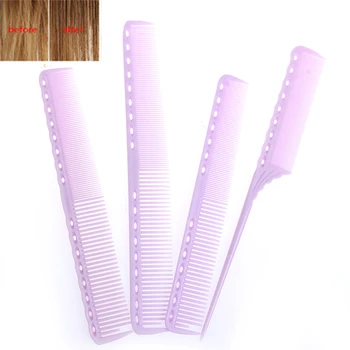 

1pc Hair Comb Anti-static Carbon Hair Brush Professional Pro Salon Hair Styling Tools Hairdressing Barbers Handle Brush
