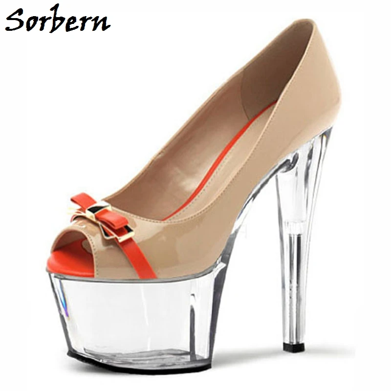white perspex heels