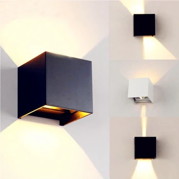 

Wall Lamps Dimmable Waterproof Aluminum Decorate Wall Sconce Up & Down Beam Bedroom Light Warm White/cold White 6/7W LED