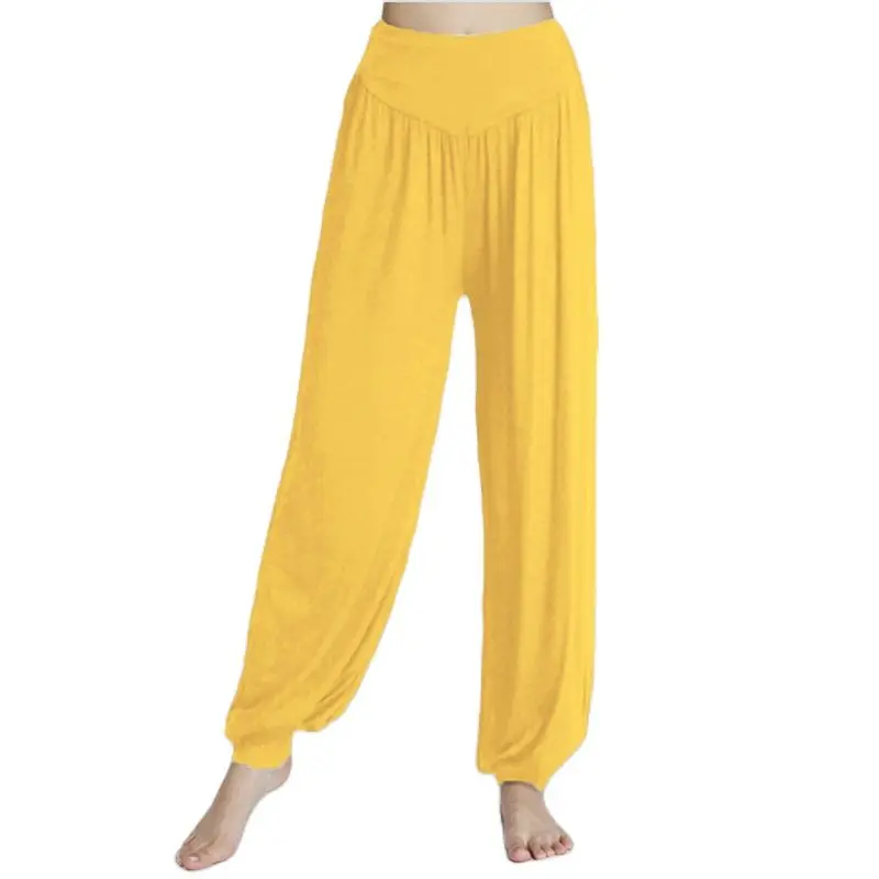 Yoga Pants High Waist Loose Yoga Pants Plus Candy Color Bloomers Fashion Comfortale Summer Sport Wear For Dancing