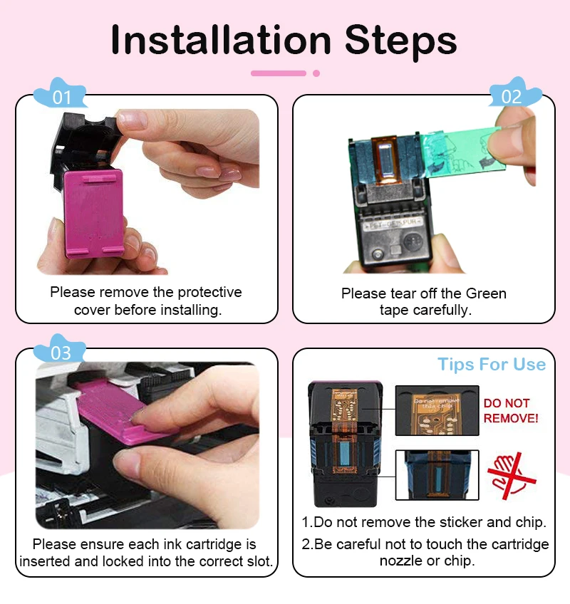 Afotrunat Compatible ink cartridge for HP 304 304XL HP DeskJet 2620 2625 2630 2635 3700 3720 3730 3735 3755 Envy 5010 5010 5020 5055