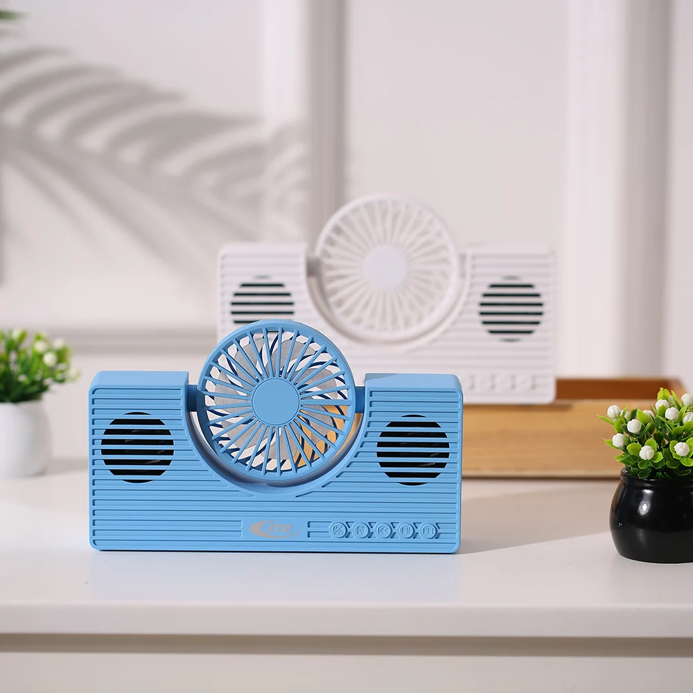 Мини Bluetooth динамик с вентилятором беспроводной динамик для телефона многофункциональный портативный адаптер-звукосниматель поддержка tf-карты AUX в MP3-плеера