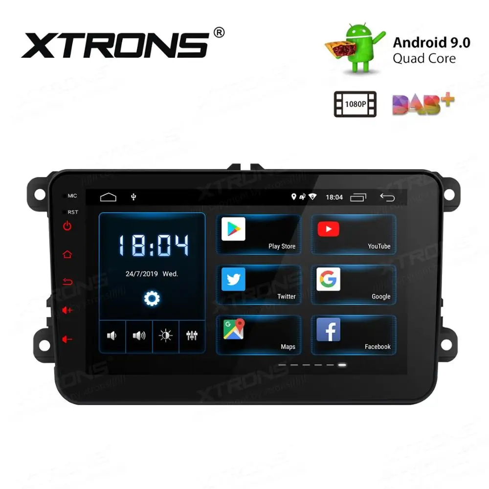 Clearance 8" Android 9.0 Pie OS Car Multimedia GPS Radio for Volkswagen Touran 2003-2014 & Tiguan 2007-2015 & T5 Transporter 2010-2014 2