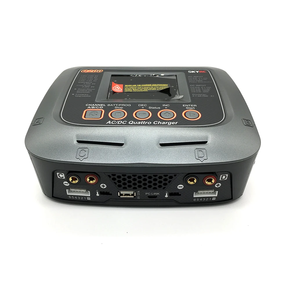SkyRC Q200 QUATTRO AC/DC 2X100 Вт 2X50 Вт Lipo батарея баланс зарядное устройство Dis зарядное устройство