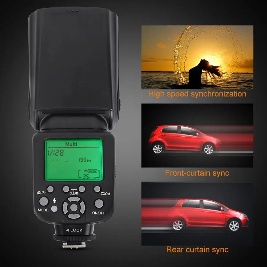 TRIOPO TR-982II TTL 1/8000 Wireless Master Slave Flash Speedlite for Canon E-TTL for Nikon i-TTL SLR Camera