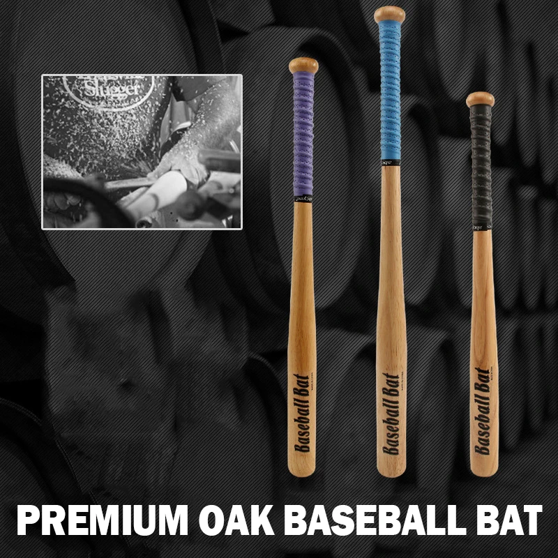 61cm 74cm 78cm Solid Wood Oak Baseball bat High Quality Car Self Defense Weapon Softball Rod Hardwood Outdoor Equipment Bats