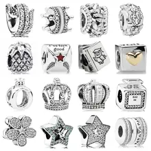 PDB ZZ 33 Высокое качество ювелирные изделия Шарм исследование Корона ананас звезда блестящие линии змеи водоворот Шарм Бусины