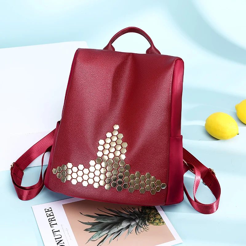 

New fashion casual women's backpacks high quality leather anti-thief multi-functional backpacks backpacks sequined backpacks