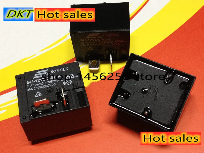 Мощность генератор импульсов SLI-05VDC-SL-A SLI-12VDC-SL-A SLI-24VDC-SL-A 5 В, 12 В, 24 В постоянного тока, 30A HF2160 4PIN генератор импульсов Großhandel прейс