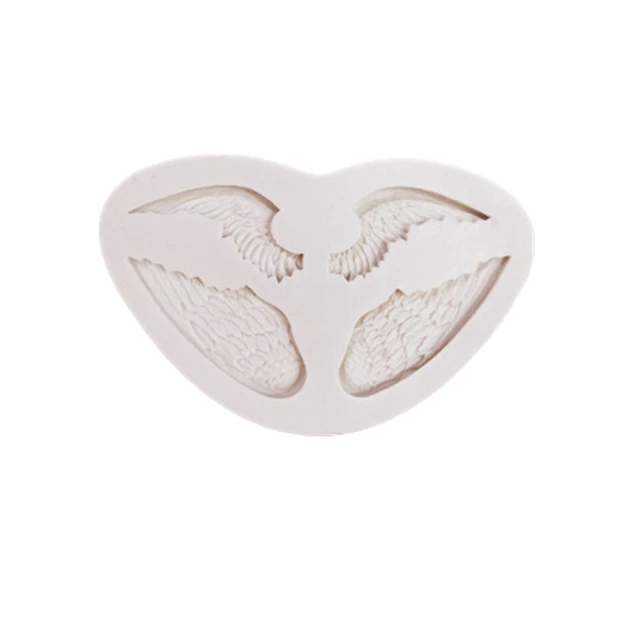 Angel Wings Fondant Silicone Molds Baby Birthday Cake Decorating Tools Cupcake Resin Clay Molds Kitchen Baking Accessorie M536 4