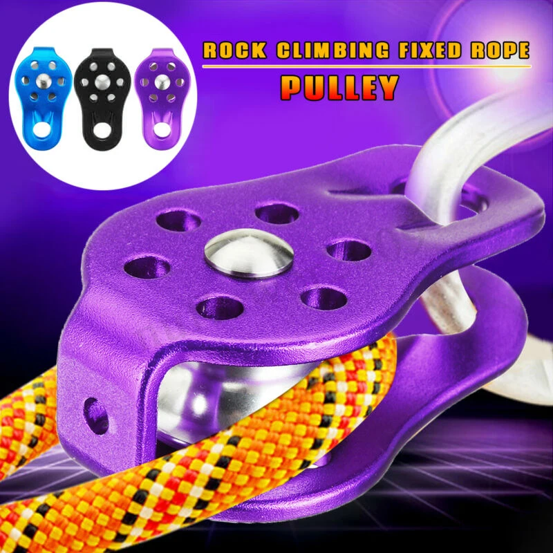 Outdoor Climbing Caves Pulley Fixed Single Pulley Crossing Rescue Tools Surface polishing process smooth use