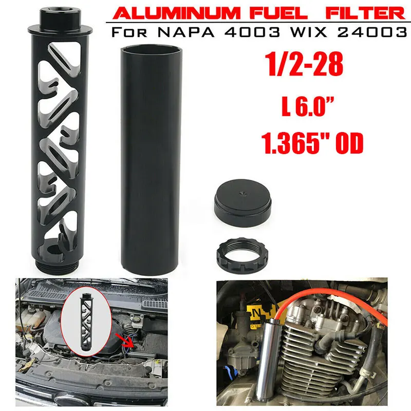 

2019 1/2-28 Alloy Fuel Filte Car Auto Solvent Trap Filter for Tool for NaPa 4003 WIX 24003 Drop Shipping