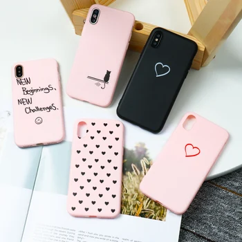 

For Xiaomi Redmi Note 7 9 Pro Max 9S Case Cute Love Heart Funda For Xiomi Redmi Note 8 8T 5 Pro Redmi 7A 8A K30 K20 Go S2 Etui