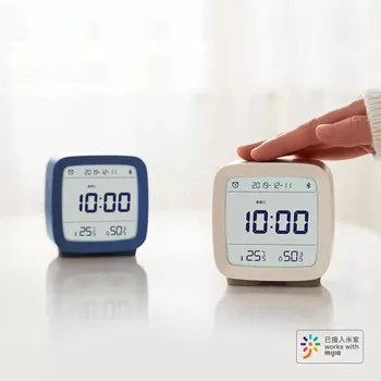 

In stock Youpin Qingping Bluetooth Temperature Humidity Sensor Mijia Night Light LCD Alarm Clock Mihome App control Thermometer