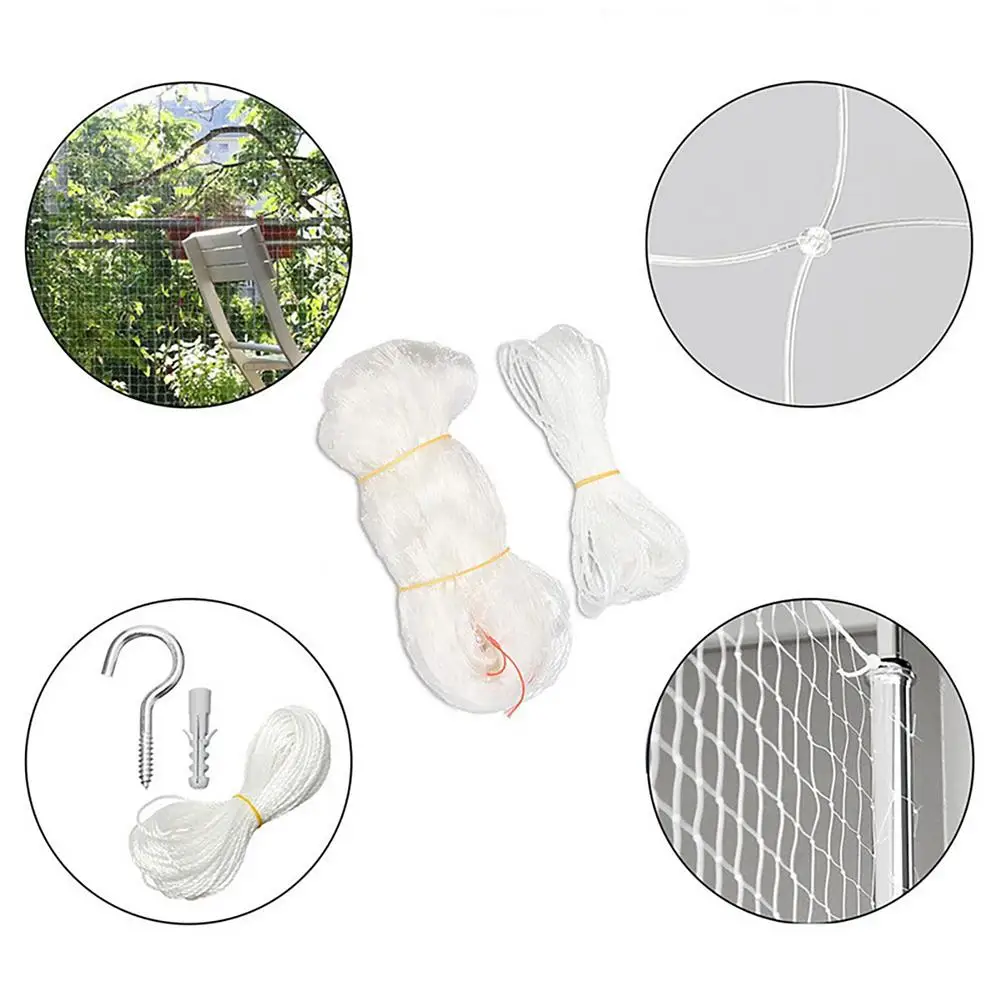 Pet Safety Protection Fence Cat Dog Nylon Protective Transparent Mesh Net For Balcony & Window For Baby Kid Falling Net Fence