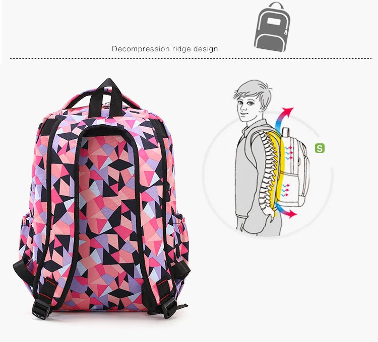 2019 детские школьные сумки для подростков мальчиков и девочек, вместительный школьный рюкзак, водонепроницаемая сумка-портфель, Детская