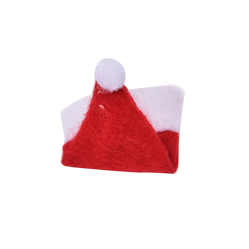 6 шт. Лидер продаж Мини Санта Клаус шляпа рождество праздник леденец Топ Топпер Обложка фестиваль Декор