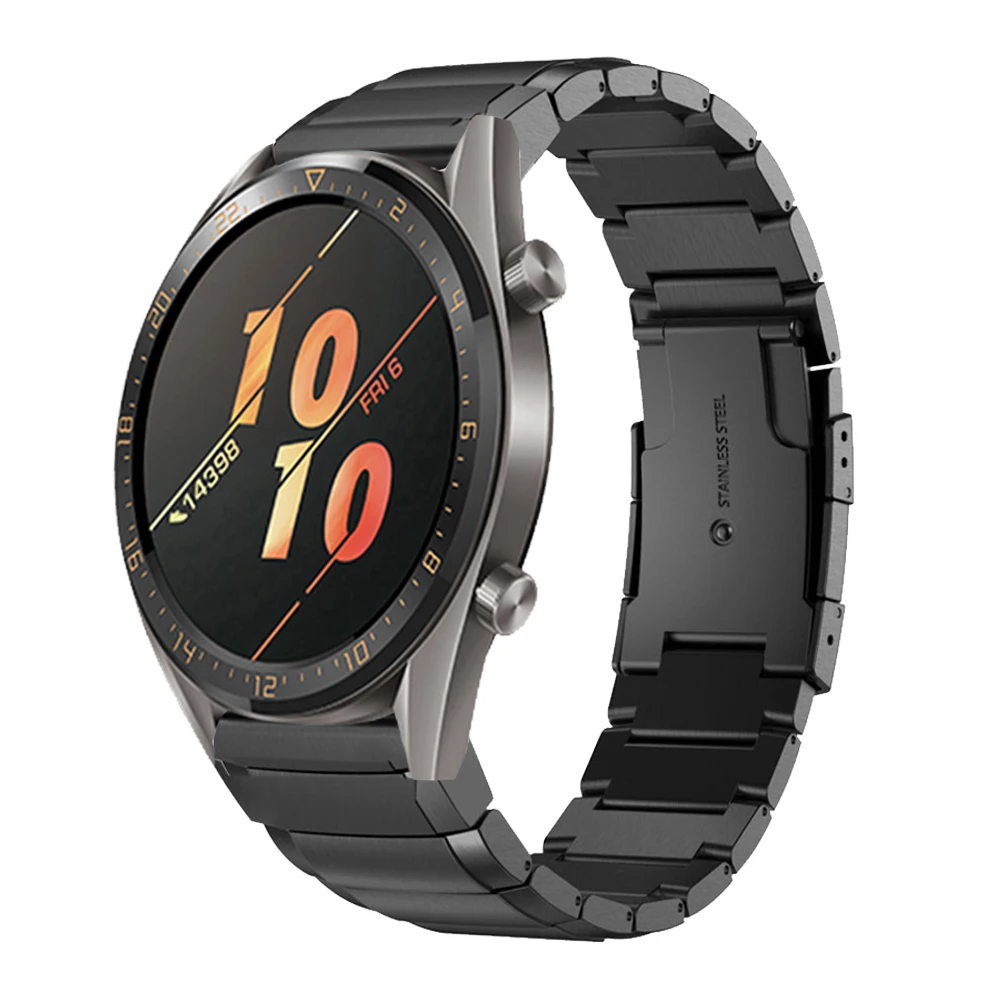 22 мм металлический ремешок для HUAWEI WATCH GT Active Band для Honor Magic Amazfit GTR Сменные аксессуары из нержавеющей стали ремешок для часов